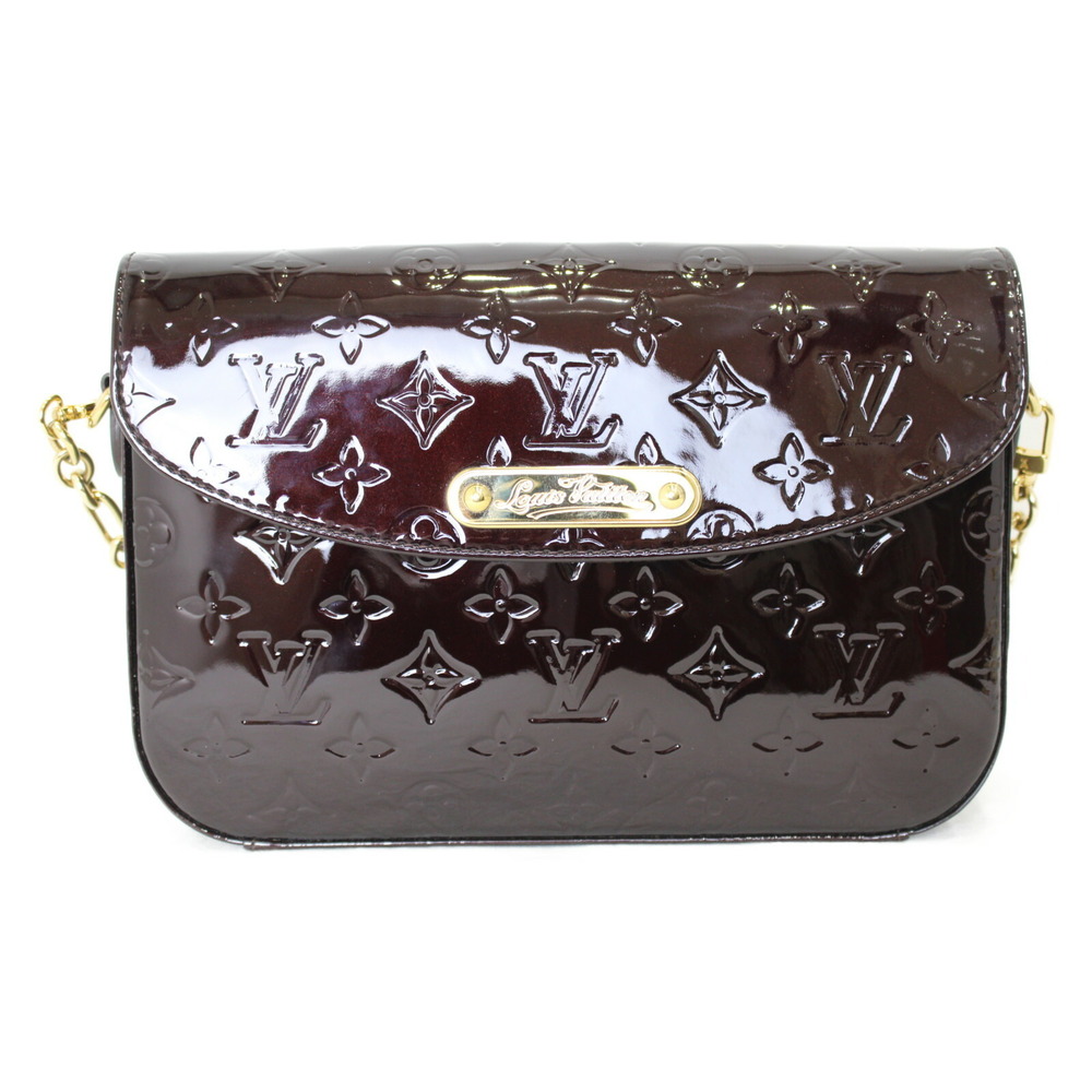 Louis Vuitton Vernis Amaranth Patent Rodeo Bag Shoulder Drive Leather Purple
